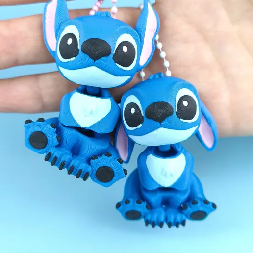 Breloc personalizat cu Stich Fan Version