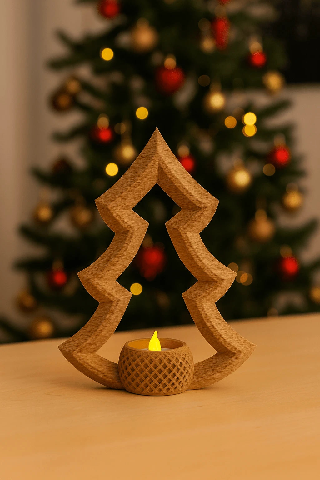 Bradulet decorativ cu luminare artificială